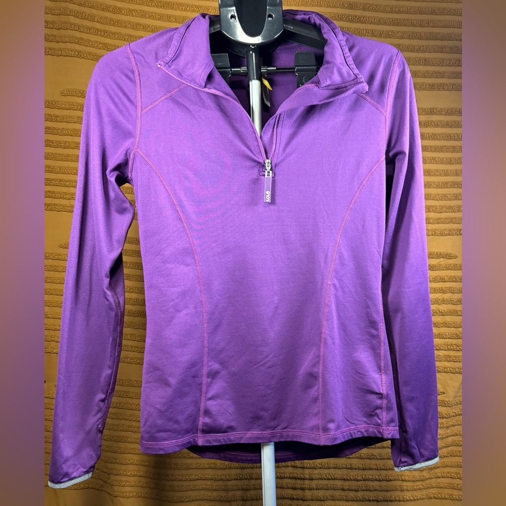 Women's Purple Lole Quarter Zip Pullover Like New Size Medium